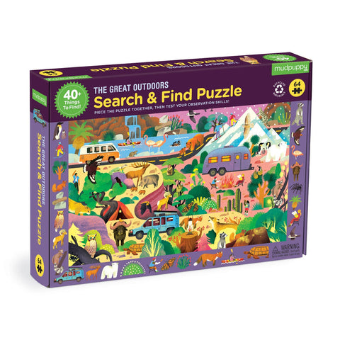 Mudpuppy - Search & Find Puzzle - The Great Outdoors
