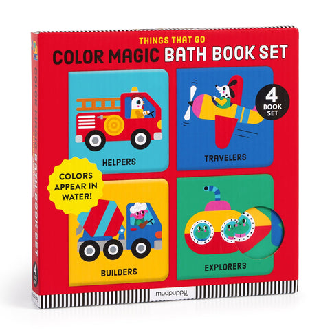 Mudpuppy - Color Magic Bath Book - Things That Go