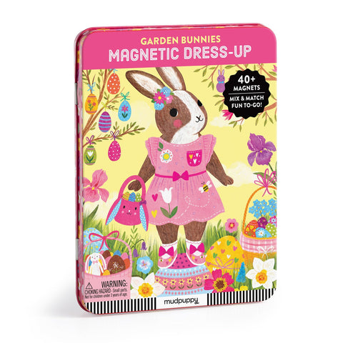 Mudpuppy - Magnetic Dress-Up - Garden Bunnies