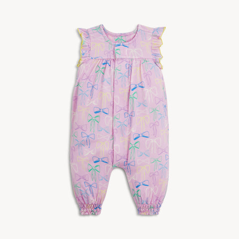 Magnetic Me - Flutter Sleeve Pant Romper - Take A Bow