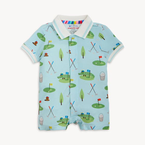 Magnetic Me - Polo Romper - Gopher It