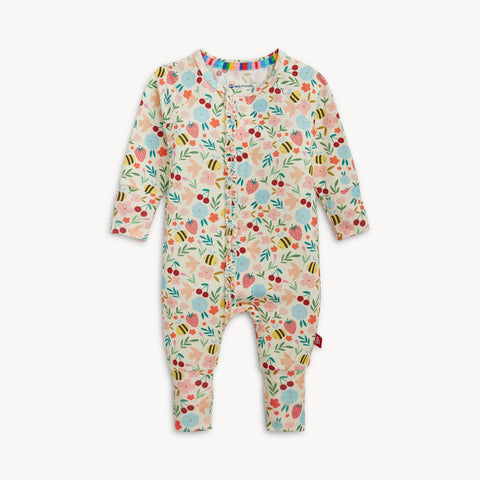 Magnetic Me - Modal Ruffle Coverall - Honey Blossom