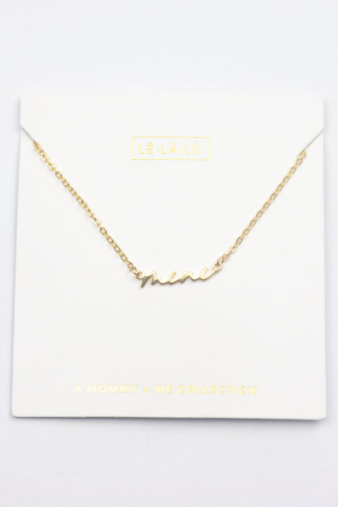 LELALO - Script Necklace - MINI