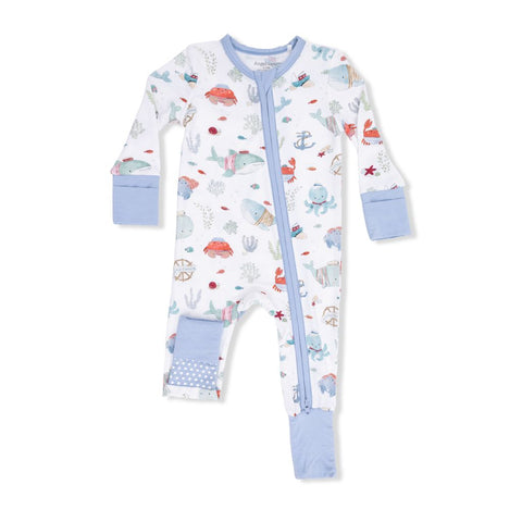 Angel Dear - 2 Way Zipper Romper - Sailor Sea Creatures