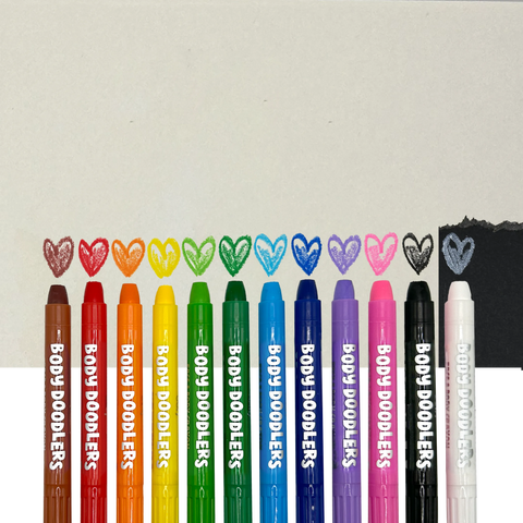 Ooly - Body Doodlers Face & Body Crayons 12PK