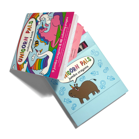 Carry Along Crayon & Coloring Book Kit - Unicorn Pals