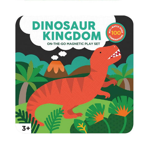 Petit Collage - Magnetic On-the-Go Play Set - Dinosaur Kingdom