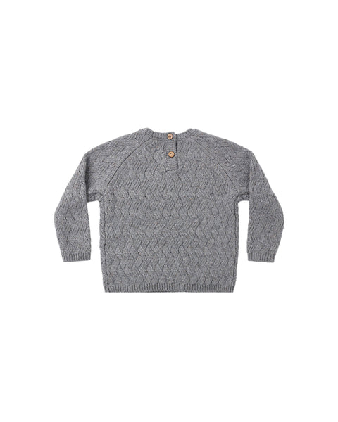 Quincy Mae - Knit Sweater - Heathered Slate