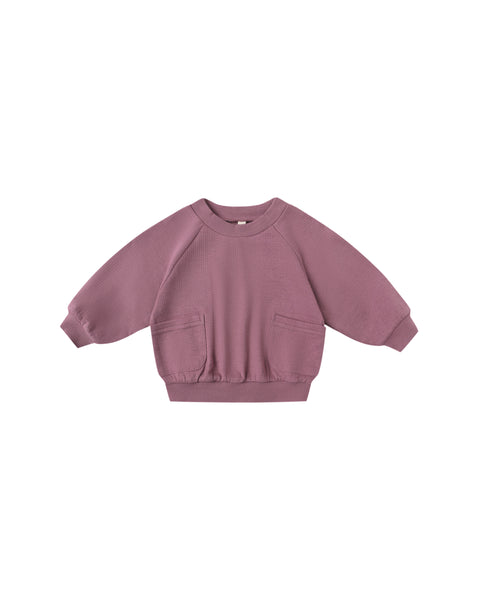 Quincy Mae - Pocket Sweatshirt - Mulberry