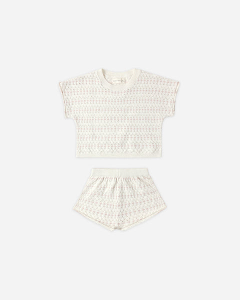 Quincy Mae - Relaxed Summer Knit Set - Ivory