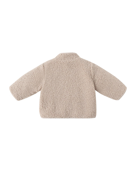 Quincy Mae - Shearling Zip Jacket - Oat