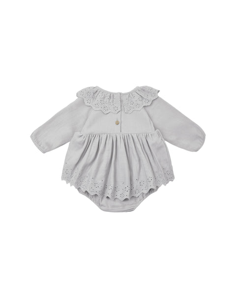 Quincy Mae - Thalia Romper - Cloud