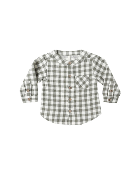 Quincy Mae - Milo Shirt - Forest Check