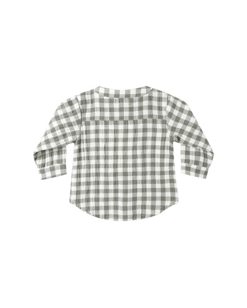 Quincy Mae - Milo Shirt - Forest Check