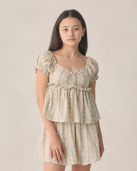 Rylee + Cru - Jubilee Top - Blue Floral