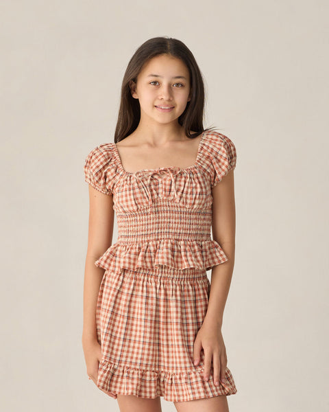 Rylee + Cru - Alex Top - Poppy Gingham