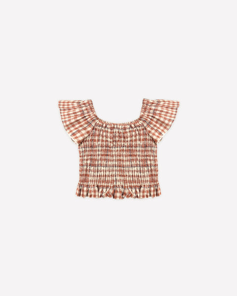 Rylee + Cru - Zayla Top - Poppy Gingham