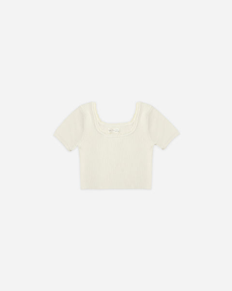 Rylee + Cru - Scallop Tee - Natural
