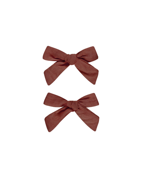 Rylee & Cru - Bows Set of 2 - Ruby