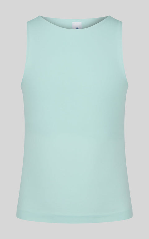 Girls Seamless Ombre High Neck Tank