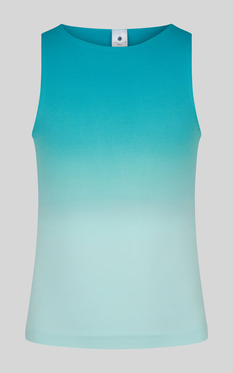 Girls Seamless Ombre High Neck Tank