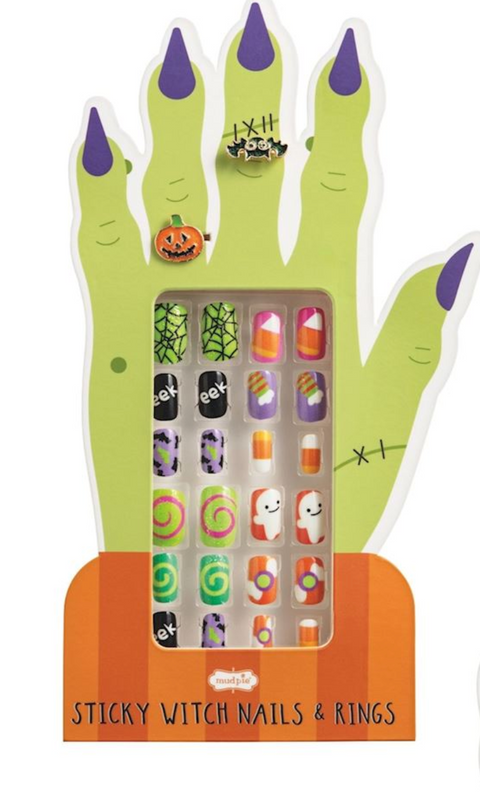 Mud Pie - Halloween Ring & Nail Sets