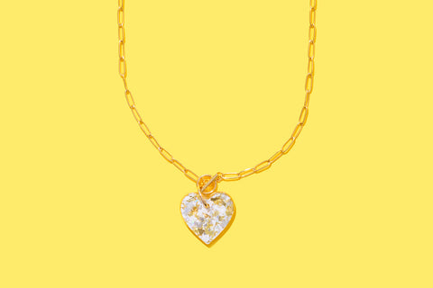 Taylor Elliott Designs - Necklace - Pearl Confetti Heart