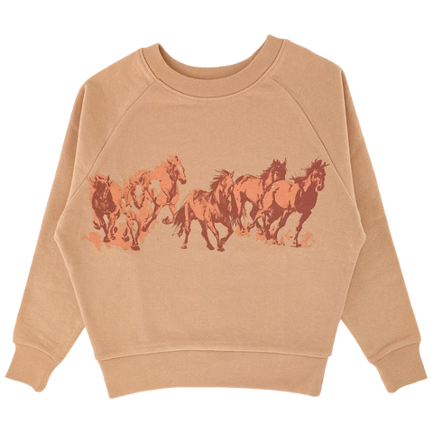 Tiny Whales - Boxy Sweatshirt - Wild Horse