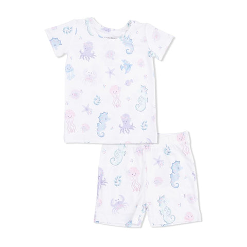 Angel Dear - Loungewear Short Set - Floral Sea Creatures