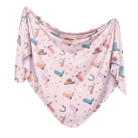 Copper Pearl - Knit Swaddle Blanket - Cheyenne