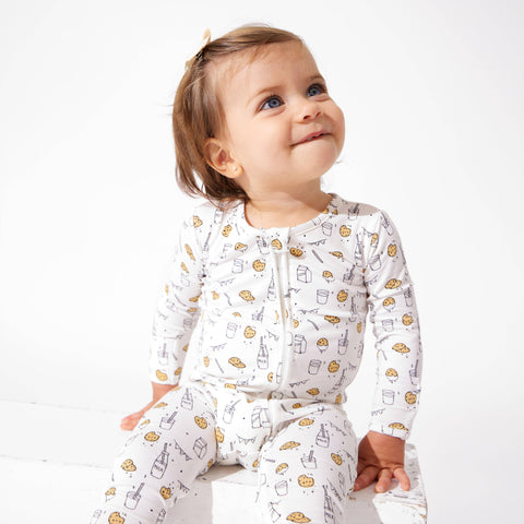 Bellabu Bear - Convertible Footie - Milk and Cookies