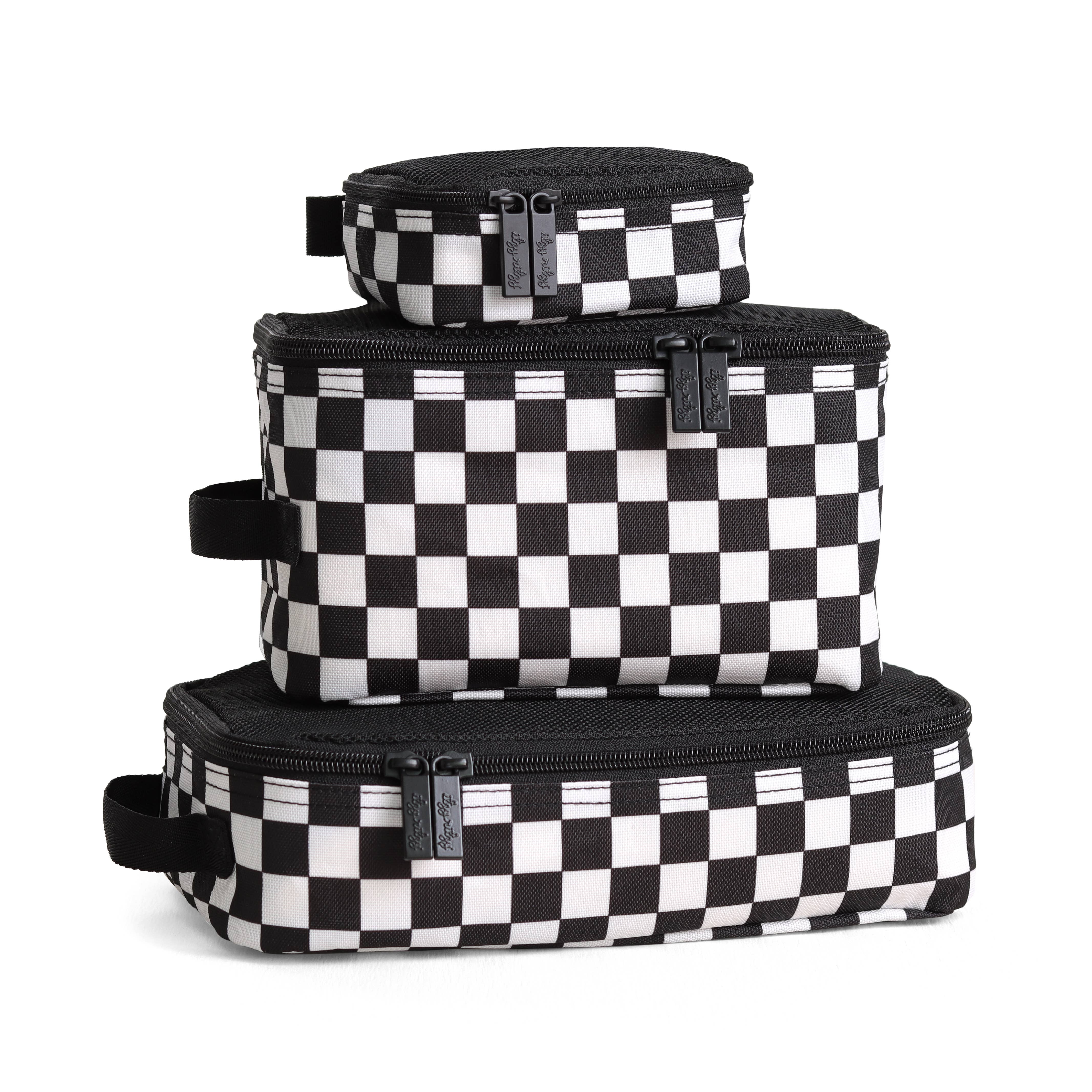Itzy Ritzy Packing Cubes - Checkerboard Pack Like A Boss