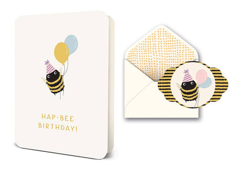 Studio Oh! - Deluxe Greeting Card - Hap-Bee Birthday