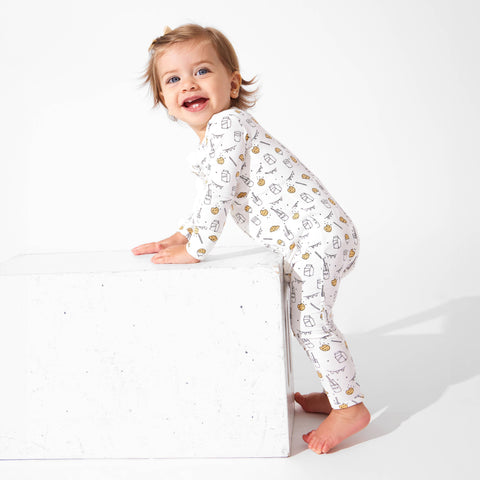 Bellabu Bear - Convertible Footie - Milk and Cookies
