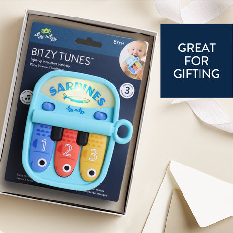 Itzy Ritzy - Bitzy Tunes™ Sardines - Light-up Interactive Piano Toy