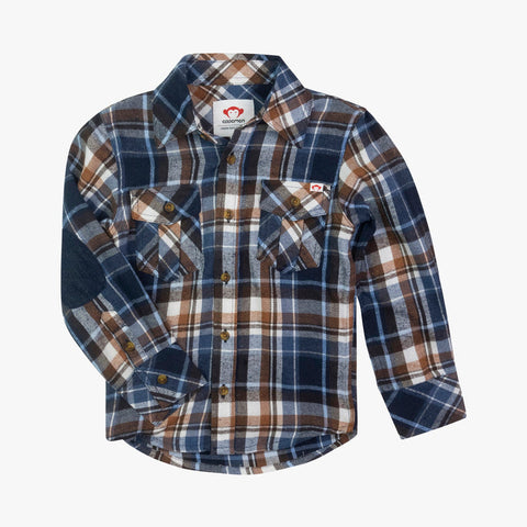 Appaman - Flannel Shirt - Navy/Brown Plaid