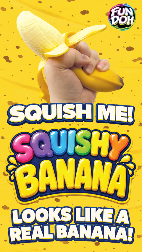 Fun Doh - Squishy Banana Stress Relief Toy