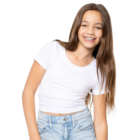 Malibu Sugar - Girls Short Sleeve Seamless Top