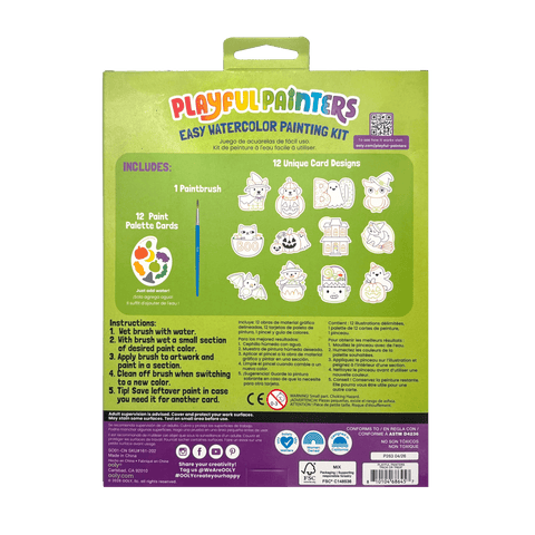 Ooly - Playful Painters Easy Watercolor Painting Kit - Trick or Treat