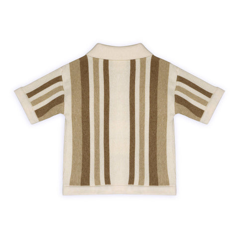 Viverano - Archie Textured Stripe Baby Shirt & Shorts Set