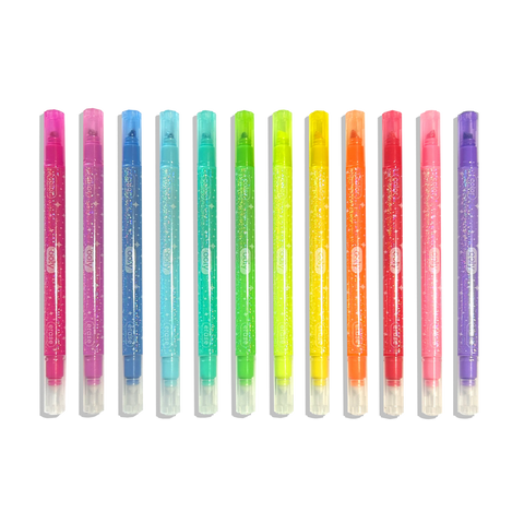 Ooly - Make no Mistake! Glittery Erasable Markers - Set of 12