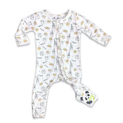 Bellabu Bear - Convertible Footie - Milk and Cookies
