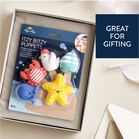 Itzy Ritzy - Nautical Itzy Bitzy Puppets™ - Bath + Storytelling Toys