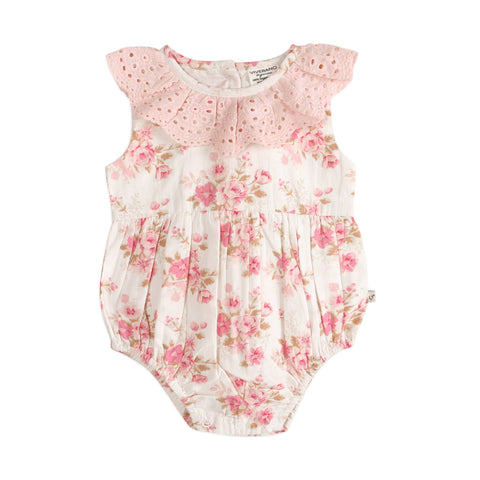 Viverano - Nova Floral Baby Romper + Headband - Floral