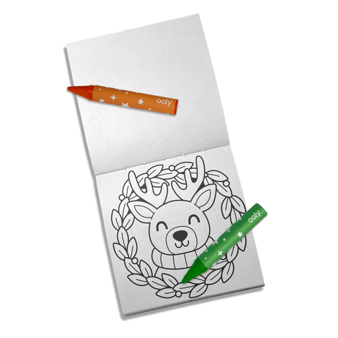 Ooly - Carry-Along Coloring Book Set - Frosty Fun