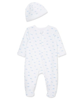 Little Me - Quilt Footie with Hat - Cars