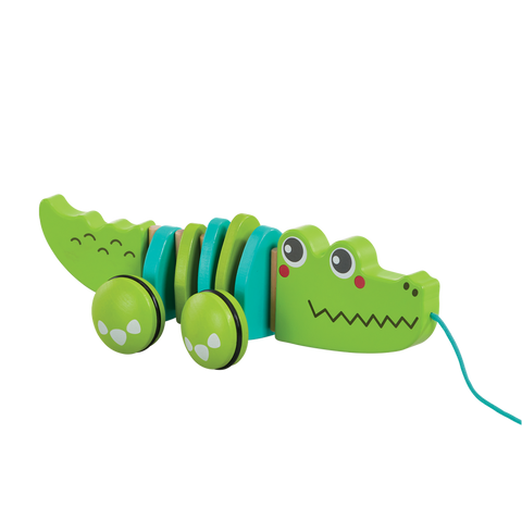 Jasey's Toy Chest - Cruisin' Crocodile Wooden Pull Toy