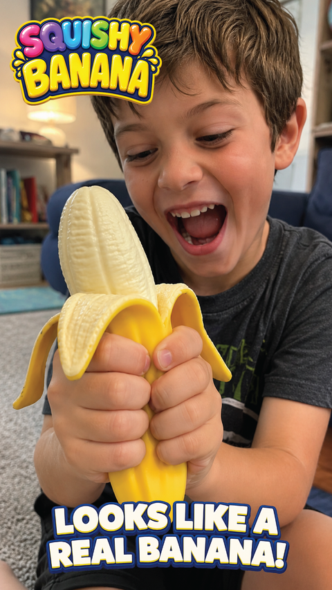 Fun Doh - Squishy Banana Stress Relief Toy