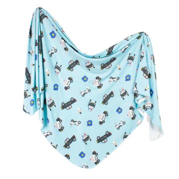 Copper Pearl - Knit Swaddle Blanket - Leo