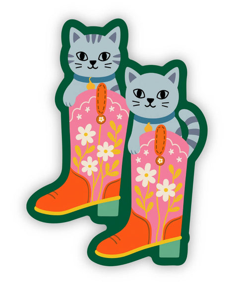 Sticker - Cowboy Boot Cats